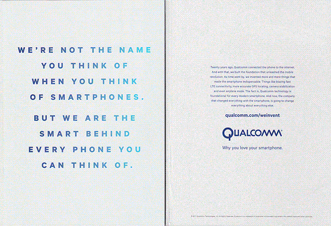 A Qualcomm advertisement from Wired Magazine.
